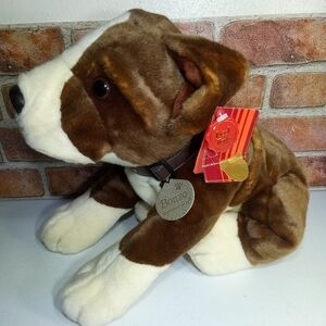 NWT Vintage Keel Toys Bonzo Boxer Dog 🐶 2007 Limited Plush Stuffie Brown White